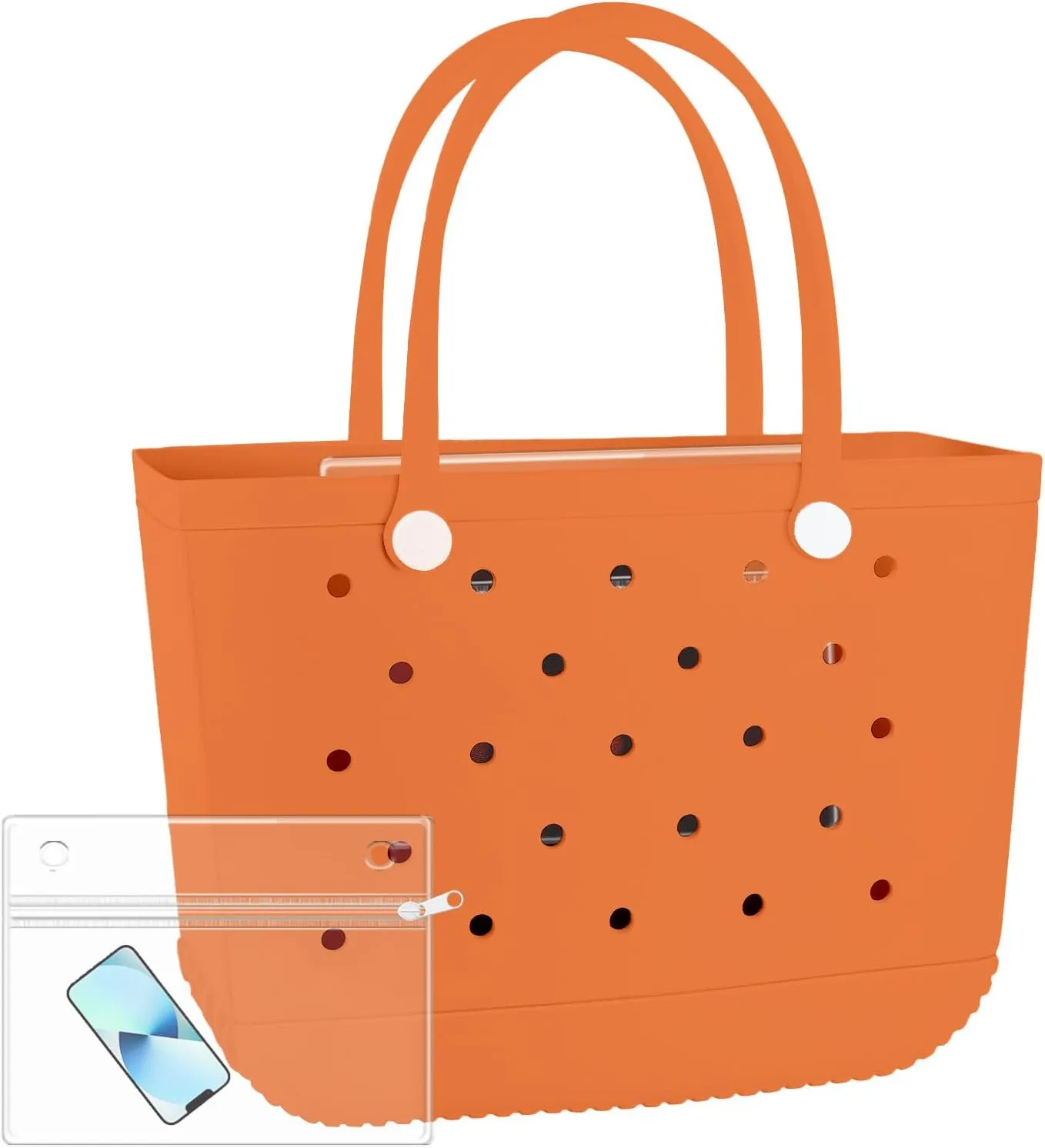 X-Large Beach Rubber Bag Waterproof Washable Handbag Durable Modern Travel Tote Bag Sports Beach Groceries Pool Travel