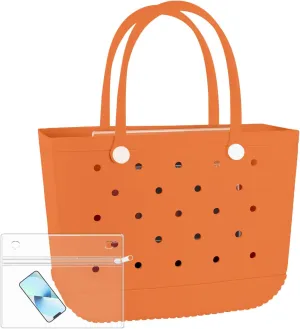 X-Large Beach Rubber Bag Waterproof Washable Handbag Durable Modern Travel Tote Bag Sports Beach Groceries Pool Travel