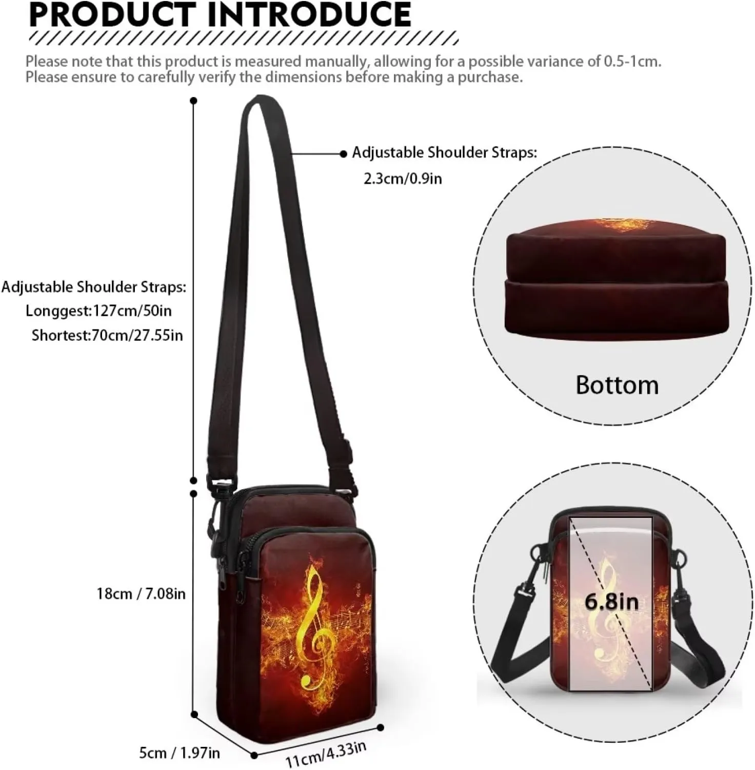 Xpyiqun Crossbody Phone Purse for Women Small Wallet Bags Cross Body Pouches Shoulder Handbag