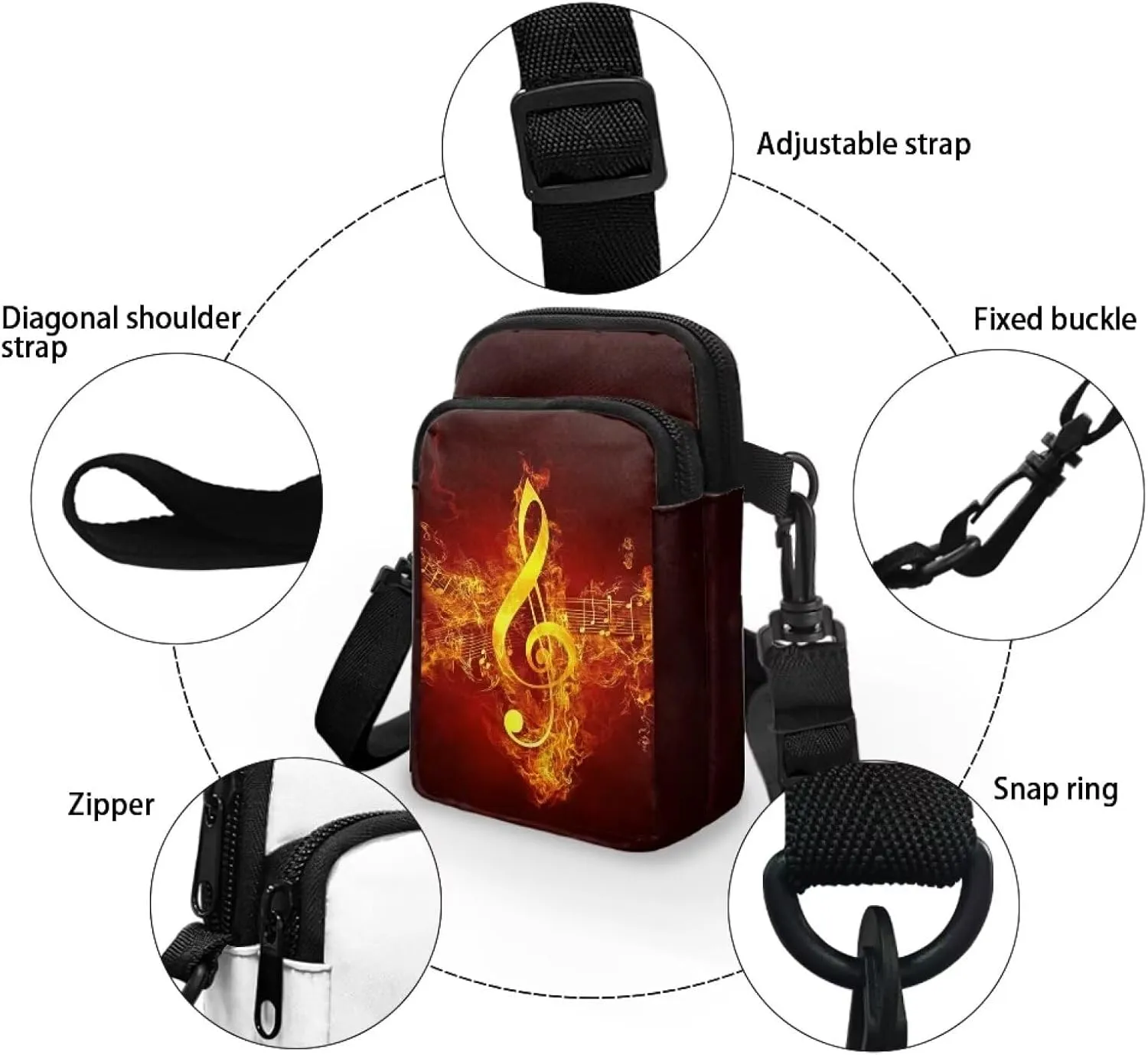 Xpyiqun Crossbody Phone Purse for Women Small Wallet Bags Cross Body Pouches Shoulder Handbag