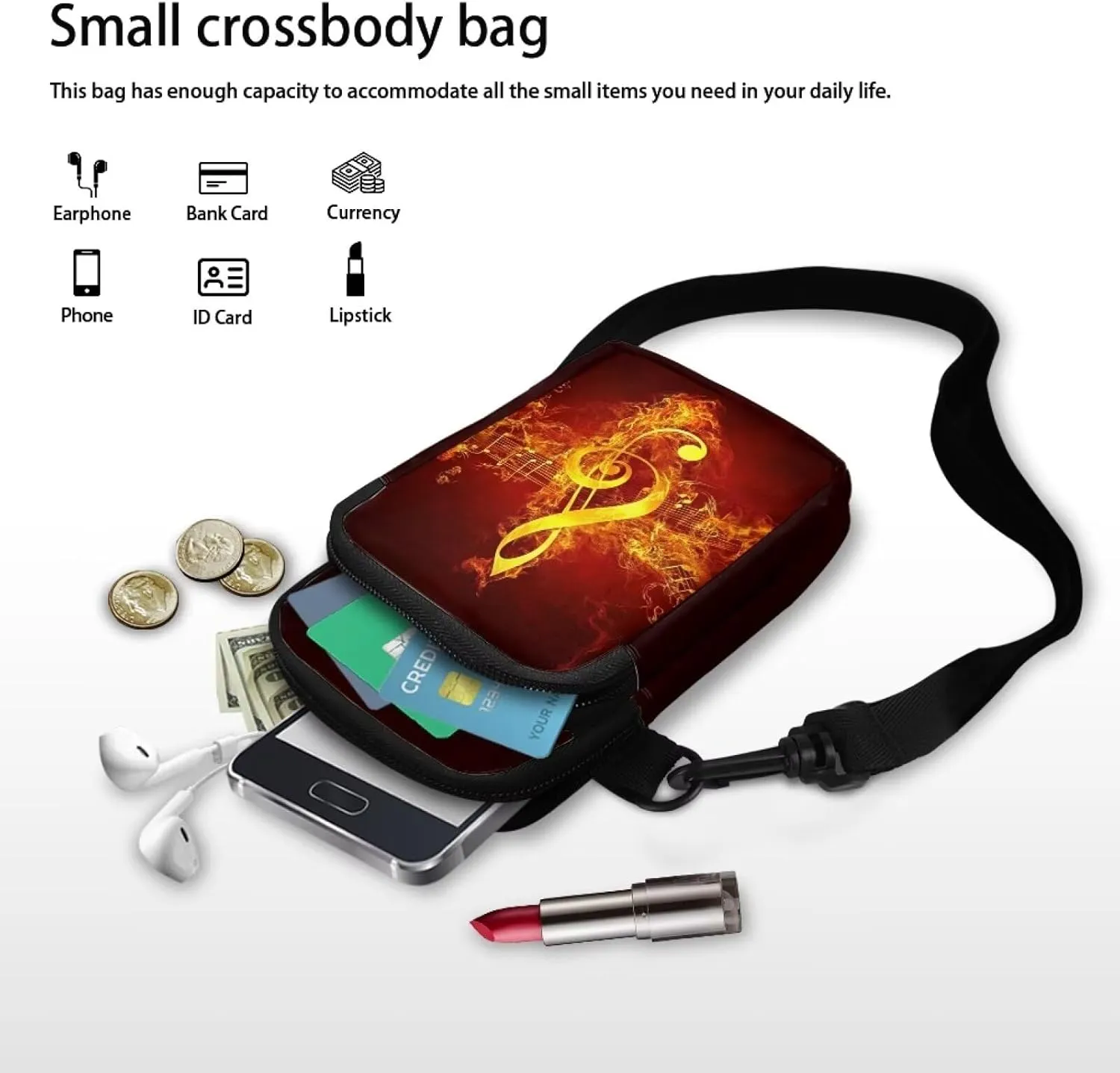 Xpyiqun Crossbody Phone Purse for Women Small Wallet Bags Cross Body Pouches Shoulder Handbag