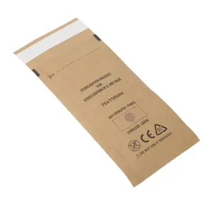 ZJchao Self Sealing Cleaning Pouch, 100pcs Hygienic Paper Pouches for Nail Art Tools, 75 X 150mm Disposable Cleaning Paper Bags for Home, Nail Salon